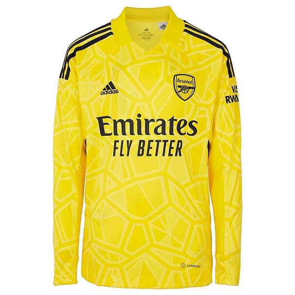 Tailandia Camiseta Arsenal Portero ML 2022-2023 Amarillo